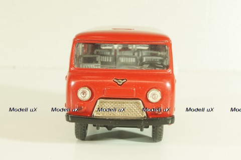 Уаз-452В, глухой, красный, Тантал/Радон 1:43