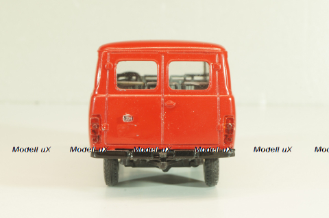 Уаз-452В, глухой, красный, Тантал/Радон 1:43