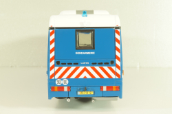 LOHR L96 bus Gendarmerie 1996, blue, Autobus Dal Mondo #76, Hachette 1:43
