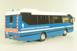 LOHR L96 bus Gendarmerie 1996, blue, Autobus Dal Mondo #76, Hachette 1:43