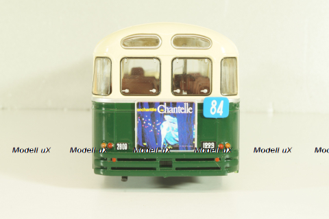 Chausson APU/53 bus 1953, green, Autobus Dal Mondo #66, Hachette 1:43
