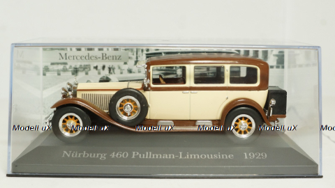 Mercedes Nurburg 460 Pullman-Limousine (W08), 1929, beige/brown, Altaya 1:43