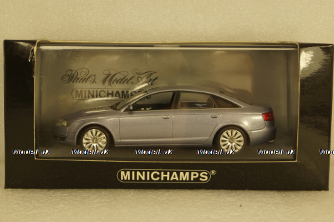 Audi A6 C6 sedan 2004, Akoya silver, 400013000, Minichamps 1:43