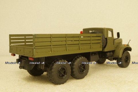Краз-255, бортовой, хаки, Саратов 1:43