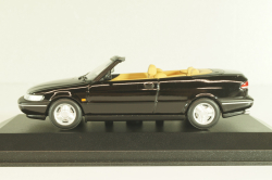 Saab 900 SE (900NG) cabriolet 1995, black, 741702, Minichamps 1:43, Minichamps 1:43