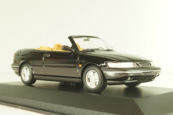 Saab 900 SE (900NG) cabriolet 1995, black, 741702, Minichamps 1:43, Minichamps 1:43