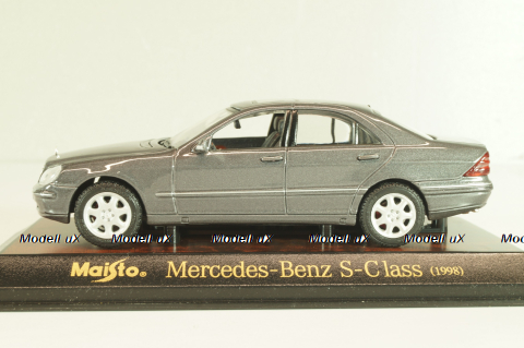 Mercedes-Benz S 500 (W220) 1998, grey, 31505, Maisto 1:43