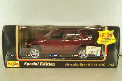 Mercedes-Benz ML 55 AMG (W163) 2000, maroon, 503348, Maisto 1:18