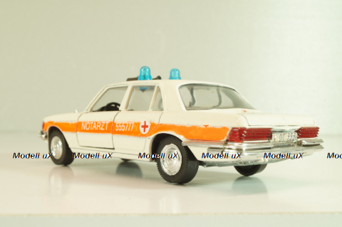 Mercedes-Benz 350 SE (W116) Notarzt 1972, 301612, Schuco 1:43