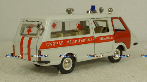 Раф-2203, медицинская, светло-серая, сентябрь 89г., Тантал/Радон 1:43