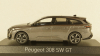 Peugeot 308 Sw Gt 2021 Platinum Grey, 473936, Norev 1:43