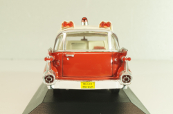 Cadillac Miller-Meteor Ambulance 1959, red/white, 7495002, Atlas Ambulance Cars Collection #2 1:43