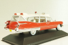 Cadillac Miller-Meteor Ambulance 1959, red/white, 7495002, Atlas Ambulance Cars Collection #2 1:43