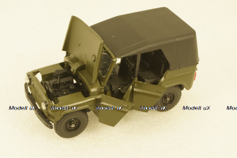 Уаз-469, хаки, Агат 1:43