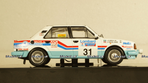 Skoda 130 L, No.31, RAC Rallye, J.Haugland/J.-O-Bohlin, 1987, RAC351, IXO 1:43