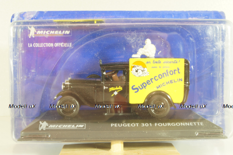 Peugeot 301 fourgonnette "Michelin" black, Altaya 1:43