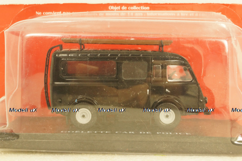 Renault Goelette Van Police 1962 black, Hachette 1:43