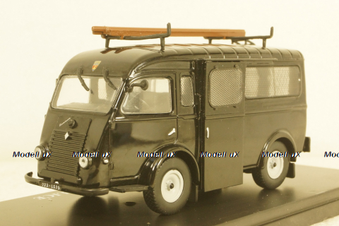 Renault Goelette Van Police 1962 black, Hachette 1:43
