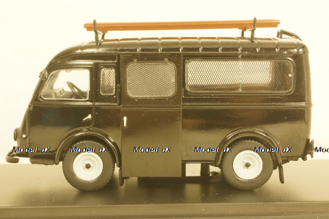 Renault Goelette Van Police 1962 black, Hachette 1:43