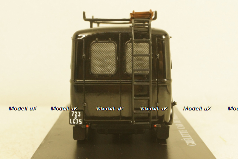 Renault Goelette Van Police 1962 black, Hachette 1:43