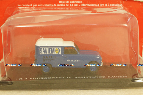 Renault R4 Fourgonette Van ASSISTANCE SAVIEM 1967, Hachette 1:43