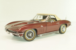 Chevrolet Corvette (C2) Convertible 1965, maroon, Danbury Mint 1:24