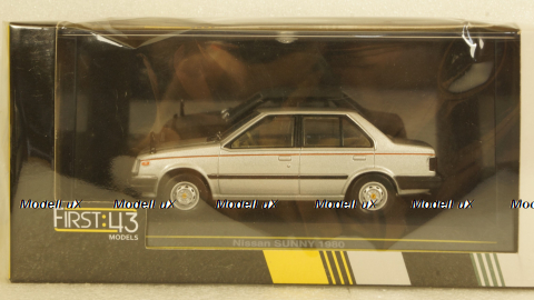 Nissan Sunny 1980 Silver, F43-117, First 43 1:43