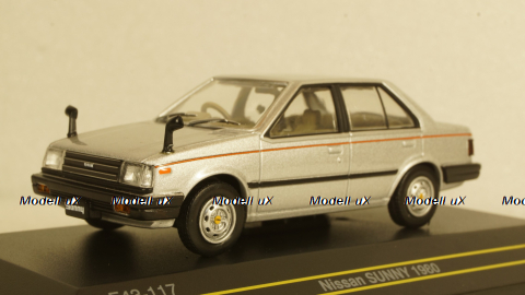 Nissan Sunny 1980 Silver, F43-117, First 43 1:43