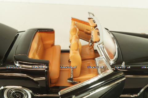 Mercedes-Benz 220 SE Cabriolet 1958, black, 3553, Sun Star 1:18