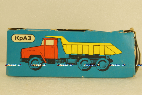 Краз-256, ранний, оранжевый, Кременчугский Автомобильный Завод 1:50