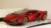 LAMBORGHINI SIAN FKP 37 HYBRID 2020 red, Burago 1:18