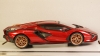 LAMBORGHINI SIAN FKP 37 HYBRID 2020 red, Burago 1:18