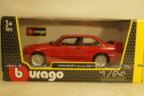 BMW 3-series M3 ( E30) 1988, red, BU21100R , Bburago 1:24