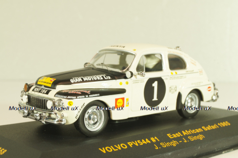 Volvo PV544 #1 East African Safari 1965, J.Singh/J.Singh, RAC058, IXO 1:43