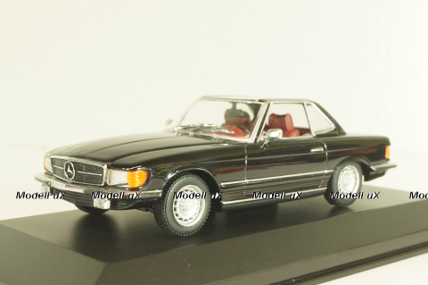 Mercedes-Benz 350 SL (R107) hardtop 1971, black, 430033451, Minichamps 1:43