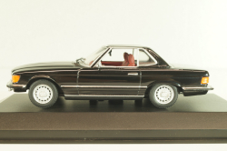 Mercedes-Benz 350 SL (R107) hardtop 1971, black, 430033451, Minichamps 1:43