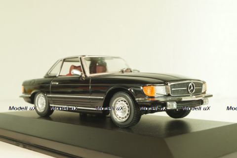 Mercedes-Benz 350 SL (R107) hardtop 1971, black, 430033451, Minichamps 1:43