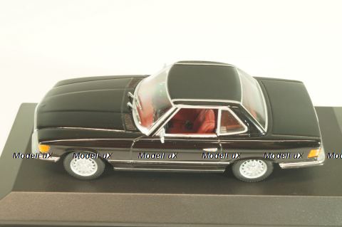 Mercedes-Benz 350 SL (R107) hardtop 1971, black, 430033451, Minichamps 1:43