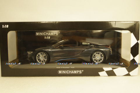 BMW I8 Roadster (I15) 2017 grey metallic, 155027030, Minichamps 1:18