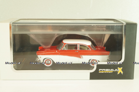 Ford Taunus 17M 1957, red/white, PRD387, PremiumX 1:43