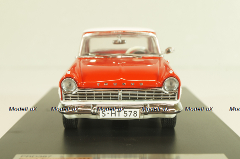 Ford Taunus 17M 1957, red/white, PRD387, PremiumX 1:43