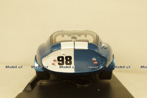 Shelby Cobra Daytona Coupe #98 1965 blue, Shelby Collectibles 1:18