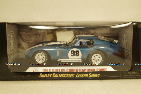 Shelby Cobra Daytona Coupe #98 1965 blue, Shelby Collectibles 1:18