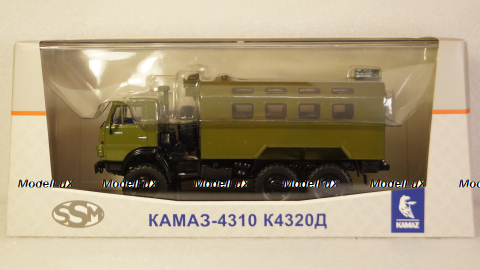 КАМАЗ-4310 К4320Д кунг 6х6 военный 1982, хаки, SSM1452, SSM 1:43