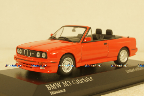 BMW M3 E30 Cabriolet 1980 red, 943020333, Minichamps 1:43