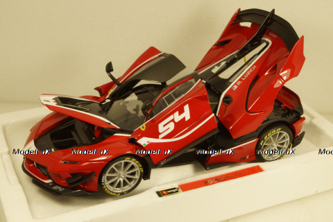 Ferrari FXX-K Evoluzione #54 red, Burago 1:18