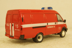 Газ-3221, Газель, пожарная, Агат 1:43