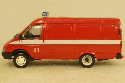 Газ-3221, Газель, пожарная 01,Агат 1:43