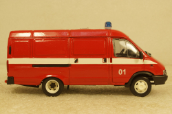 Газ-3221, Газель, пожарная 01,Агат 1:43