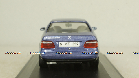 Mercedes CLK 230 (C208) 1997, blue, B66005739, Herpa 1:43
